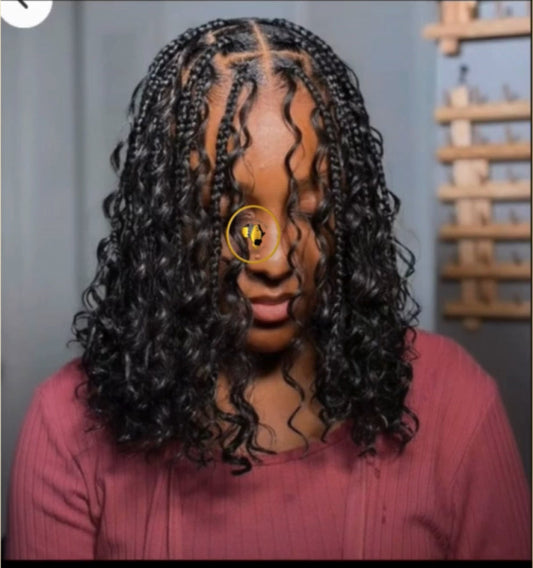 Bob Knotless Boho: Elegancia en Cada Trenza