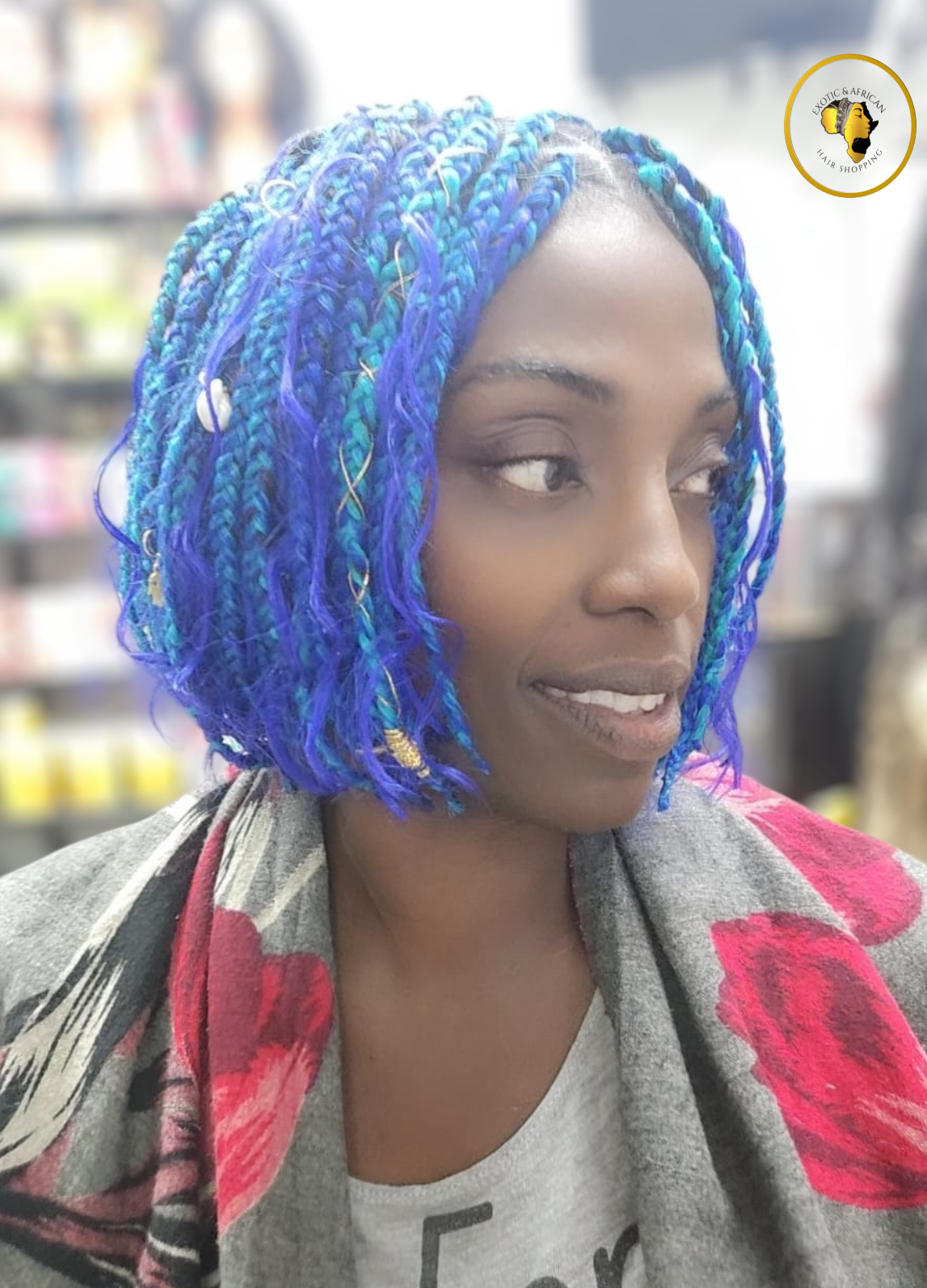 Peinado Box Braids Bob | Estilo Afro Chic y Moderno en Trenzas Cortas