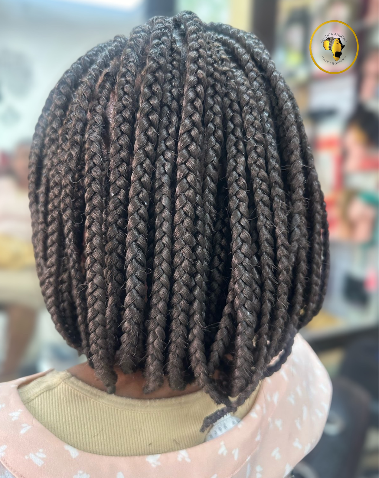 Peinado Box Braids Bob | Estilo Afro Chic y Moderno en Trenzas Cortas