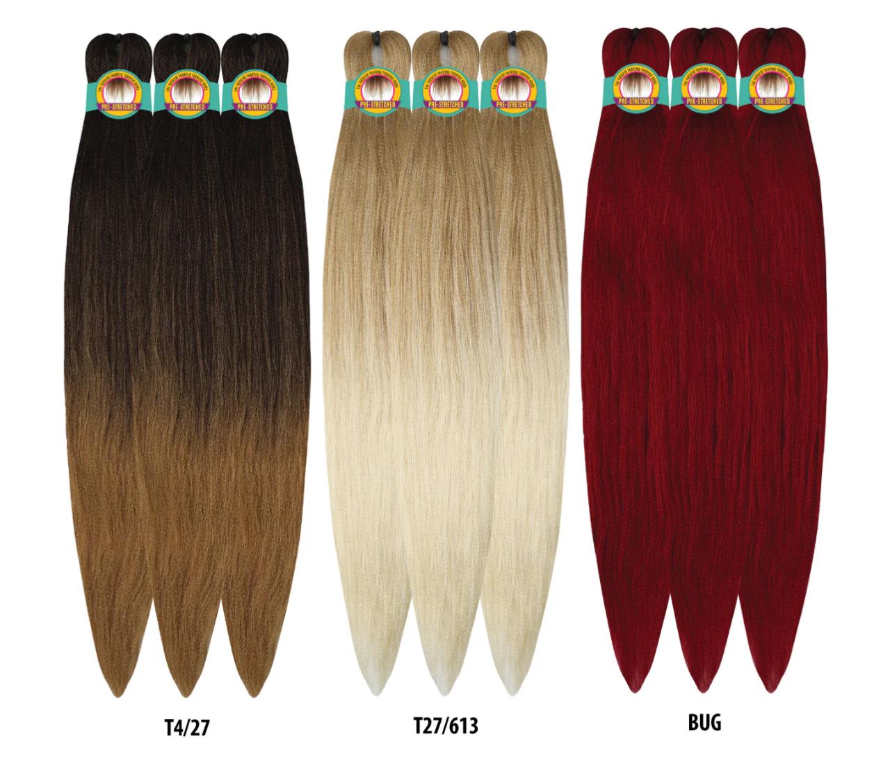 Extensiones de Trenza 3X TruBraid Pre-Stretched 54” – 100% Kanekalon