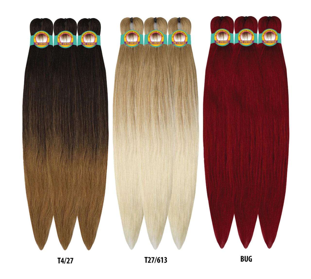 Extensiones de Trenza 3X TruBraid Pre-Stretched 54” – 100% Kanekalon