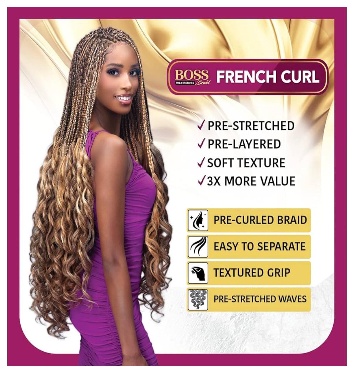 Boss French Curl 3X – 28” – Ondas Sueltas y Elegantes