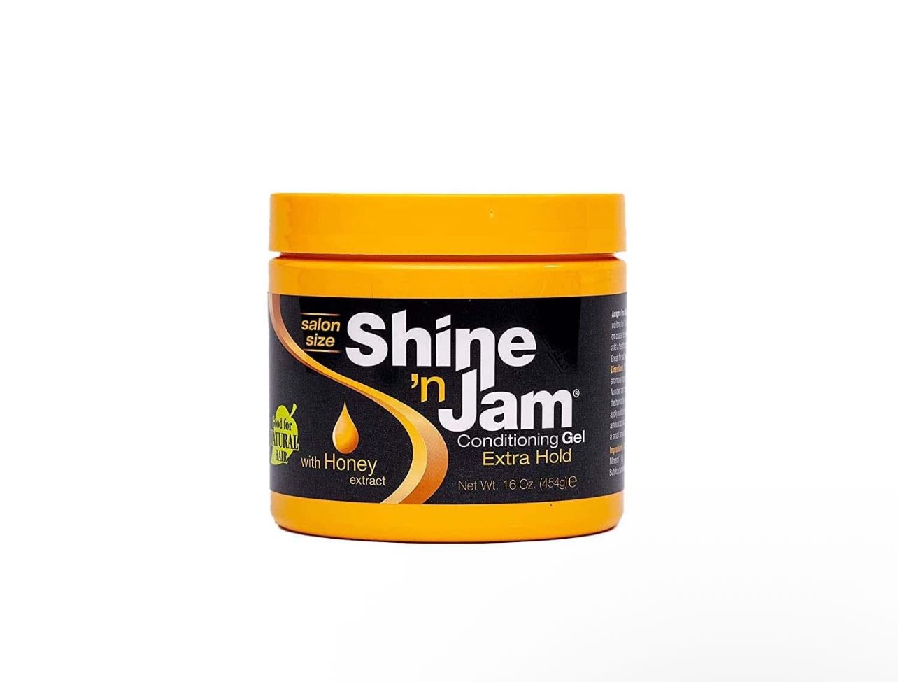 Shine ’n Jam Gel Extra Hold 454 g – Gel Acondicionador con Miel para Trenzas, Baby Hairs y Peinados Definidos