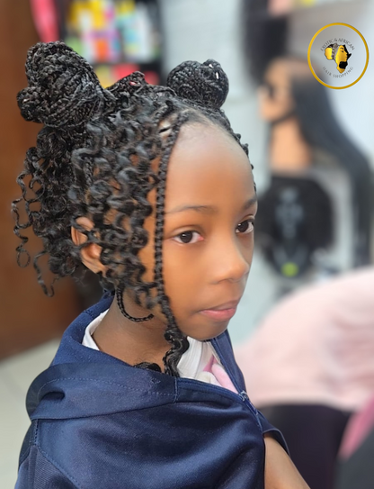 Peinado para Niñas Afro | Trenzas Infantiles Creativas y Protegidas