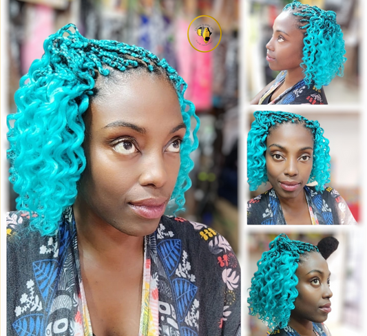 Peinado Box Braids Bob | Estilo Afro Chic y Moderno en Trenzas Cortas