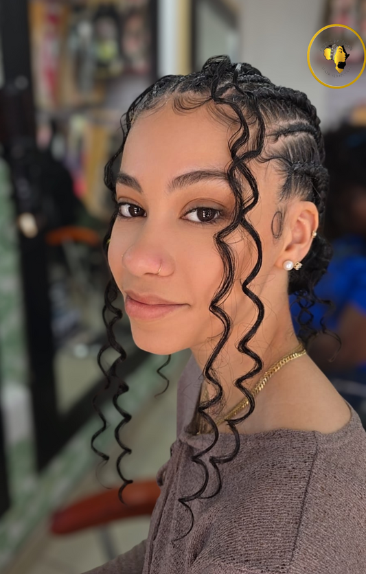 Peinado Stitch Braids y Ghana Braids: Peinados Afro Elegantes y Protectores en Exotica Afro Hair Shopping