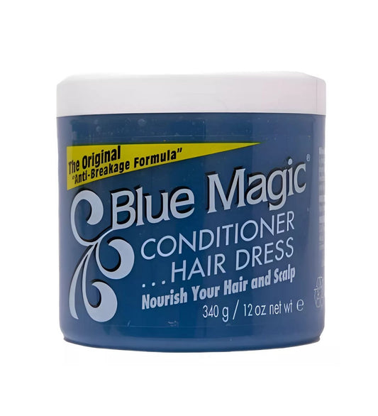 Blue Magic Hair Dress 340 g – Acondicionador Capilar Original Antiquiebre para Nutrir el Cuero Cabelludo
