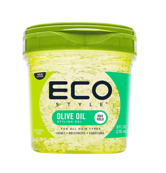 Eco Styler Gel Olive Oil 236 ml – Gel de Fijación Máxima con Aceite de Oliva para Cabello Hidratado y Brillante