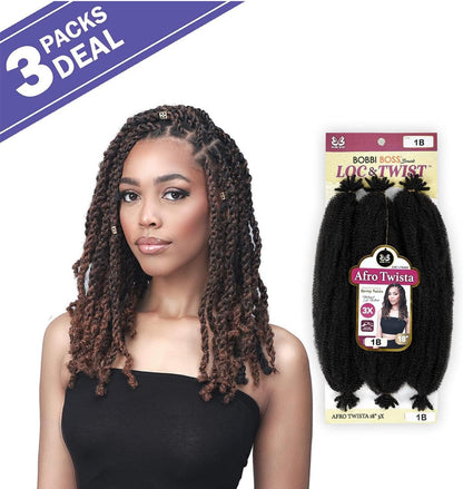Afro Twista 3X – 18” – Textura Natural Suave